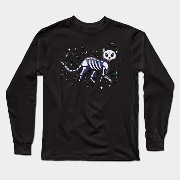 Spooky Meow Long Sleeve T-Shirt by fernandaschallen